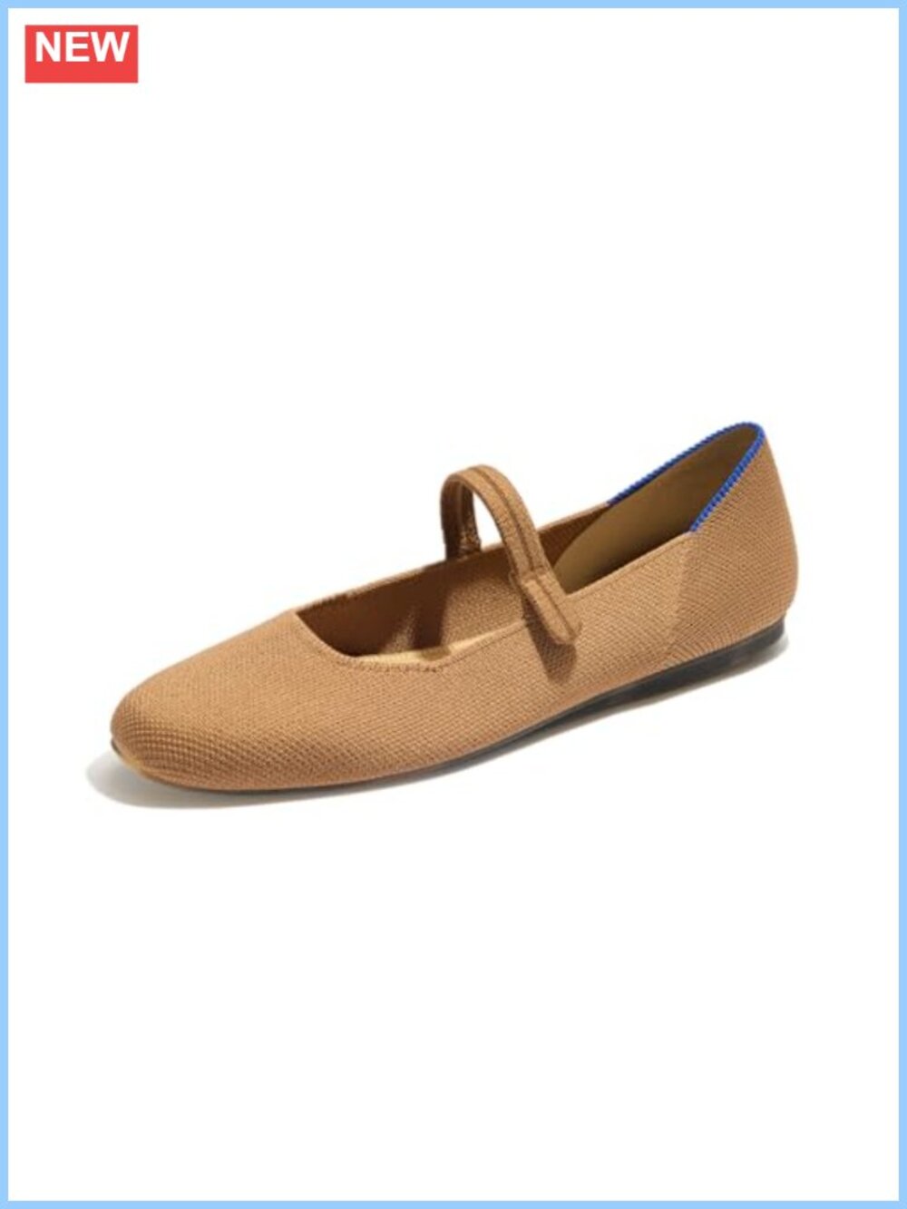 Rothy's Square Mary Jane Knit Flat Comfortable Washable Women's Shoe